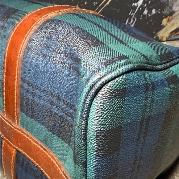 Polo by Ralph Lauren Tartan Blackwatch Boston with Leather Trim - Picture 8 of 13